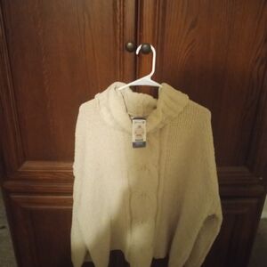 7 For All Mankind Cream Turtleneck Sweater